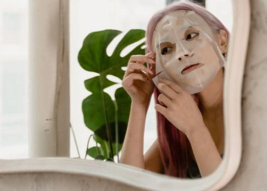 collagen face mask and using peptides skincare products for clean beauty