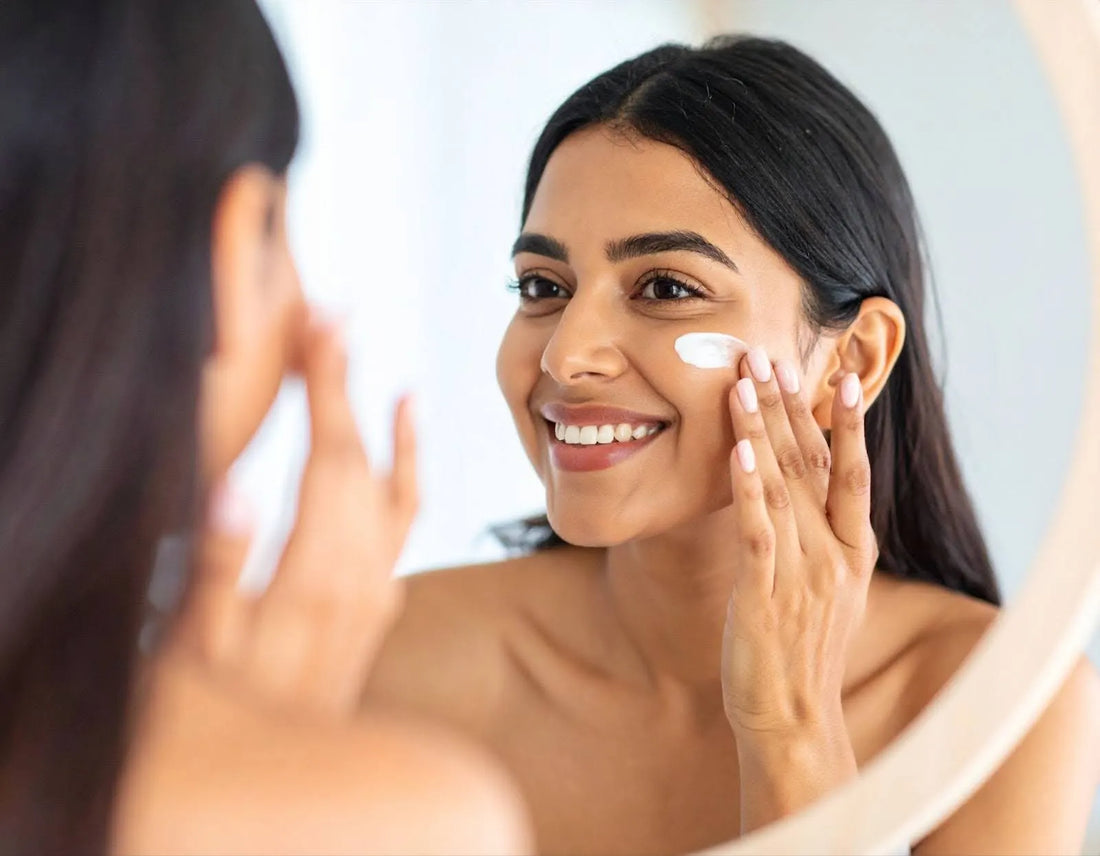 Vitamin E capsules and skincare products for skin whitening and brightening benefits