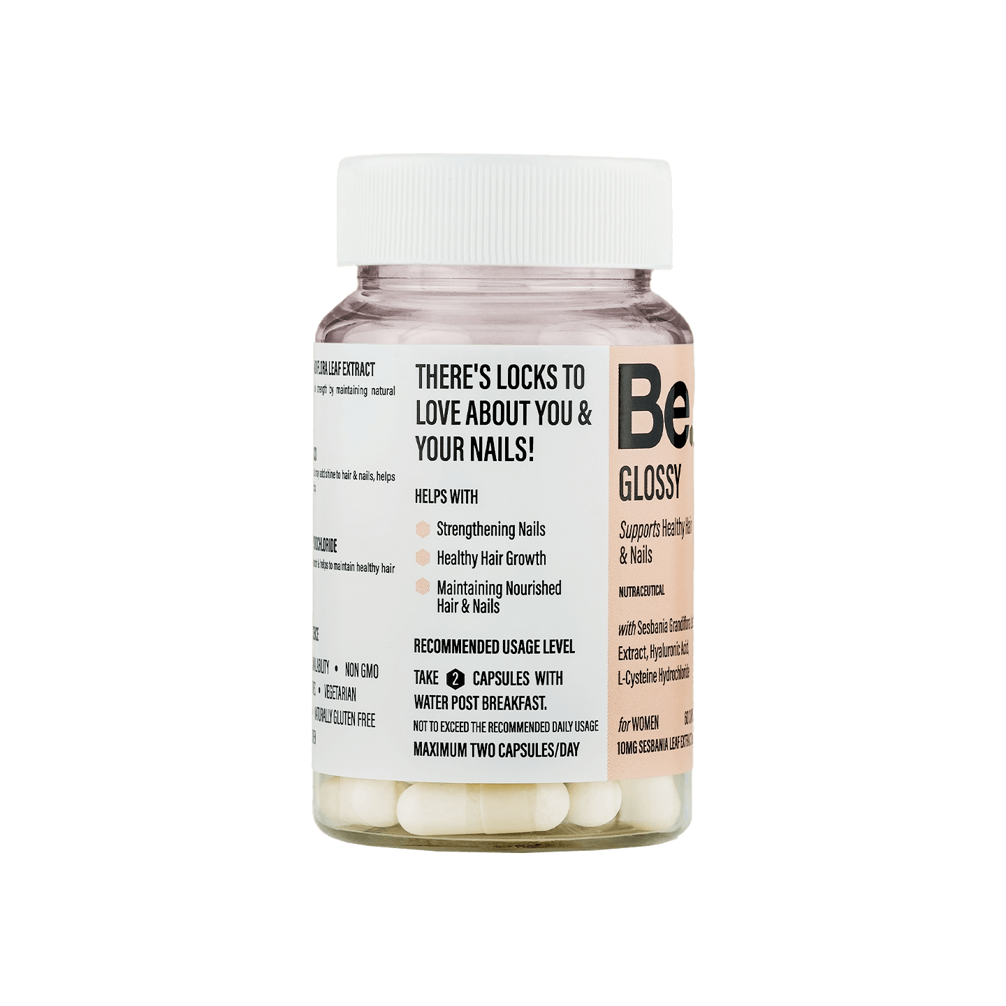 beglossy supplement bottle