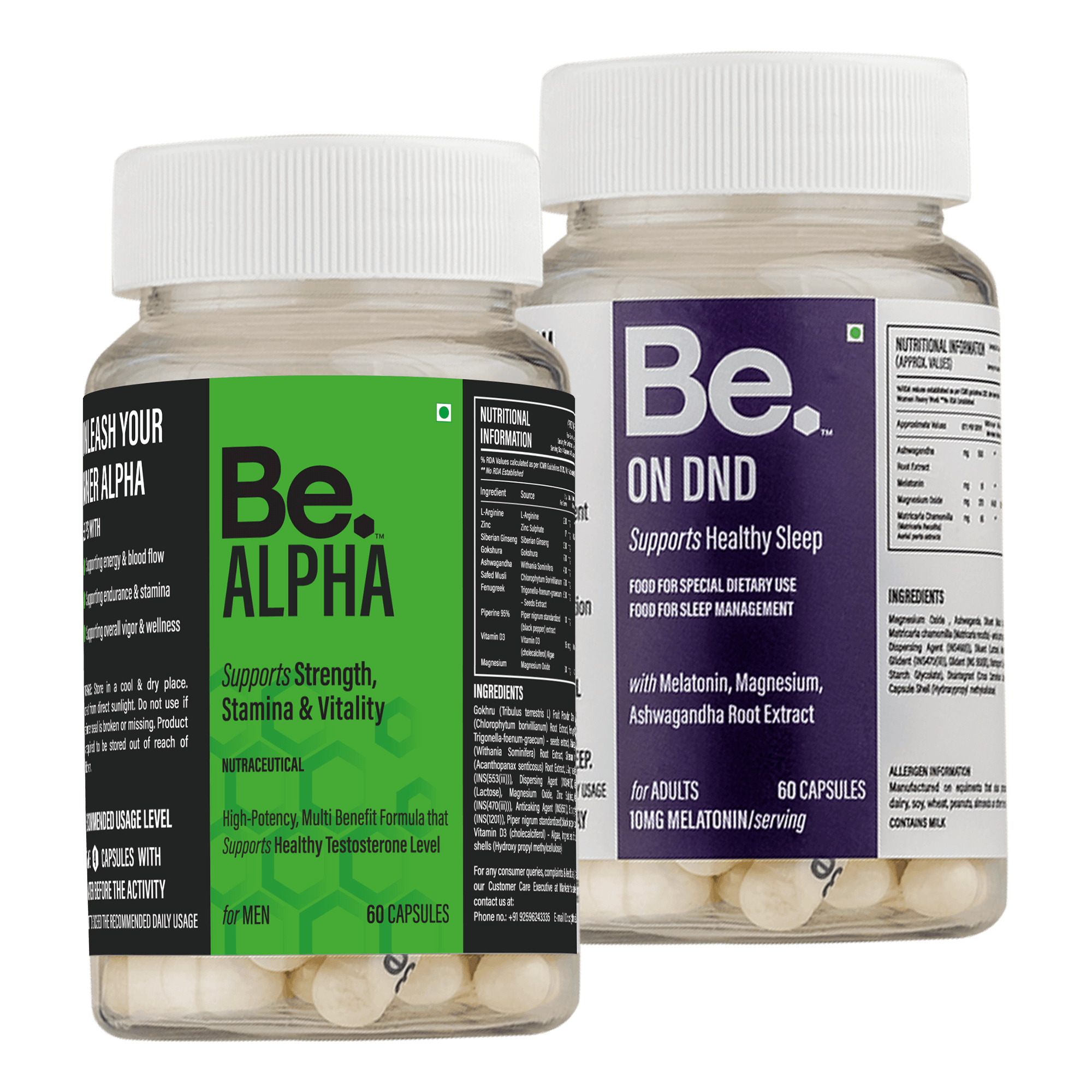 Be. Alpha and On DND Combo – Natural Supplements for Focus and Energy