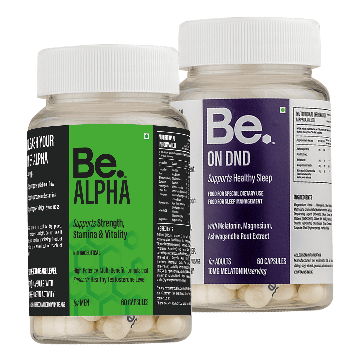 Be. Alpha and On DND Combo – Natural Supplements for Focus and Energy